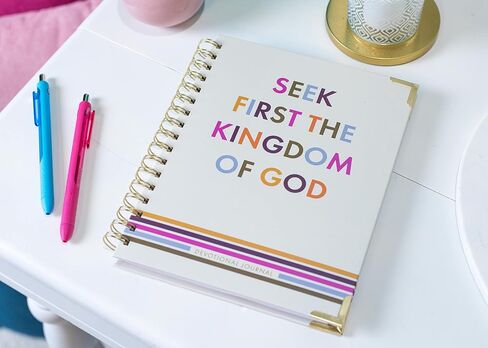 Mary Square Joy of the Lord Is My Strength Pink Floral 7 x 9 Paper Agenda Journal Notebook in Saudi Arabia