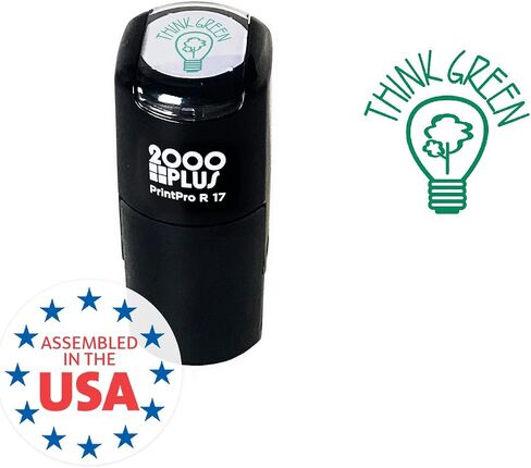 Recycle Symbol Stamp / 2000 Plus Self Inking Business Package Stamper / 9/16" Small Rubber Imprint Earth Day Environmental Awareness Stamp in Saudi Arabia