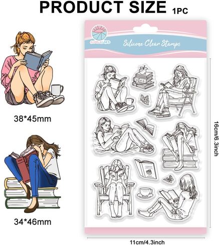 GLOBLELAND Flower Fairy Clear Stamps Butterfly Fairy Silicone Clear Stamp Spring Flower and Plant Transparent Stamps for DIY Scrapbooking and Cards Making Photo Album Journal 6.3x4.33inch in Kuwait