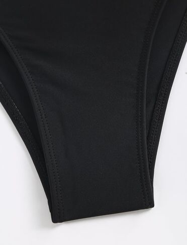 ZAFUL Women's String Triangle Bikini Sets Sexy Triangle Textured Tied High Cut Swimsuit Brazilian 2 Piece Bathing Suit in Kuwait