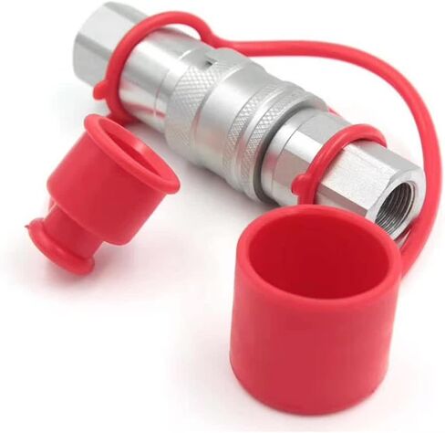 CEKER 3/8" NPT Skid Steer Bobcat Flat Face Hydraulic Quick Disconnect Coupling Fits ISO 16028 Hydraulic Quick Connect Coupler in Kuwait