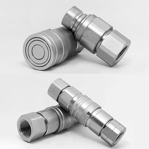CEKER 3/8" NPT Skid Steer Bobcat Flat Face Hydraulic Quick Disconnect Coupling Fits ISO 16028 Hydraulic Quick Connect Coupler in Kuwait