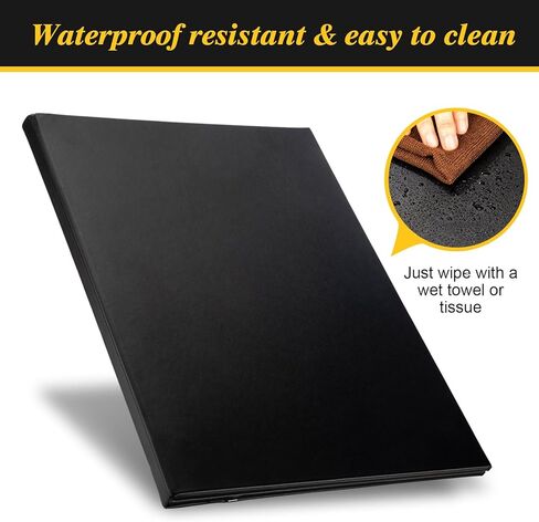 LED Menu Covers 8" x 10.5" LED Backlit Light Double Panel Menu Holder PU Leather Menu Folder Fits Paper for Restaurant Hotel Club Bar Wine (1 Pack) in Kuwait