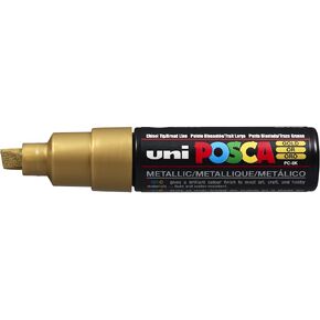 Uni-Ball Posca PC-8K علامة إزميل عريضة-الذهب ، حزمة 6
