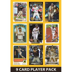 Fernando Tatis Jr 9 Card Player Padres Pack 2023 2024 Topps Bowman