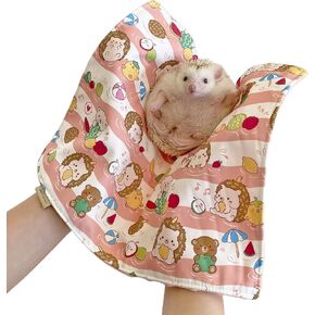 حيوان أليف صغير للحيوانات ، نسيج بطانة قفص الصوف ، 30 × 40 سم - مثالية لخنازير غينيا ، والقنفذ ، ودائرات السكر - قابلة للانعكاس وقابلة للغسل في الآلة (الوردي) in Kuwait