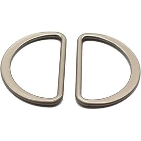 10PCS Metal D Ring Satin Nickel Plated Non Welded Large Size D-Rings for Buckle Straps Bags Belt