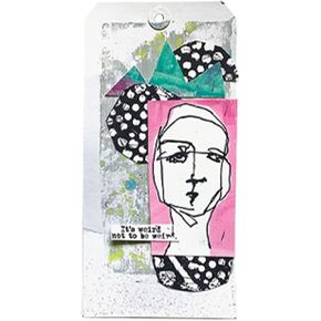 Dina Wakley Media White Tags-#8 -MDA74625