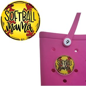 Baseball Charms for Bogg Bag - 3" Acrylic Accessories for Sports & Mom Style