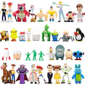 36 Piece Action Figure Set with Woody, Buzz, and Jessie Premium PVC Collectible Figurines for Party Decorations and Collectors