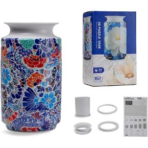 3D Puzzle Flower Vase 162 قطعة مزهرية زهرة بلاستيكية للبالغين ترتيبات زهرة DIY وديكور المنزل ، هدايا Housewarming للأمهات ، عيد الميلاد