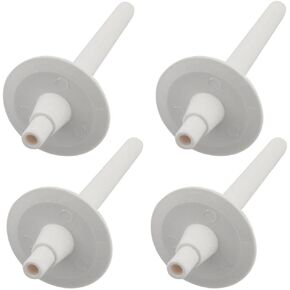 JJHXSM 4PCS 6.4x2.3cm Sewing Machine Replacement Bobbin Holder White Plastic Sewing Machine Bobbin Needle Suitable for Sewing Machine Bobbin