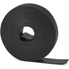 80 ft x 3/4 inch Reusable Hook and Loop Roll, Durable Fastening Cable Ties, Adjustable Ties Cable Straps for Organizing Multi-Purpose Cable Management Wire, Home, Office and Data Centers