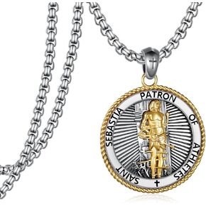 Sbzxbt Firefighter Necklace for Men 925 Sterling Silver Fire Dept Firefighter Pendant Necklace Fire Fighter Gifts for Men Women with 22"+2" Rolo Chain in Kuwait
