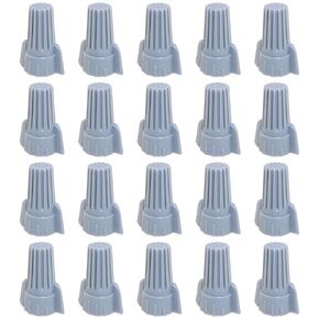 Heyous 20PCS 22-14AWG Blue Double Wing Wire End Connector Screwed Wire Connector Quick Terminal Crimp Cap P17 Type Screw Terminal for Home Theatre Speaker Wires Stereo Wiring