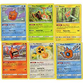 Pokemon - Rotom Card Set - Frost/Wash/Mow/Heat/Fan - Ultra Prism Lot