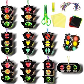 Eggsun 36 مجموعات مرور مرور مرور Suncatchers Kit للأطفال الزخارف الزجاجية ملون الفنون والمجموعة الحرفية لمشاريع عيد ميلاد العطلة في الفصل الدراسي تفضل الزخارف الأعمار 4 8 12