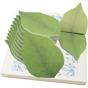 Cute Tree Leaf Sticky Notes/Paper Memo Self-Adhesive Notes, 3.93" x 2.45" 10 Pads/Pack, 25 Sheets/Pad (5 Colors)