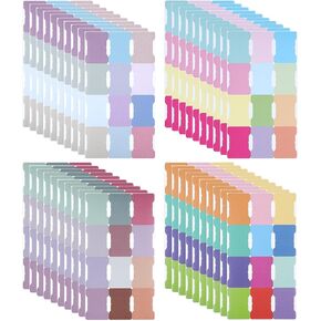40 Sheets/480 Pieces Sticky Index Tabs, Writable Sticky Notes Flags Paper with 48 Colors Double Sided Markers Tabs Blank Monthly Tabs Book Annotation Tabs Planner Stickers for Labeling