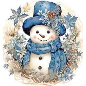 Lviitis Christmas Christmas Snowman Diamond Painting Kit و Snow and Christmas Tree Diamond Canvas و 5 D Diamond Art Dots Kit للبالغين والطلاء مع جوهرة للمبتدئين