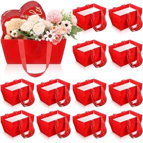سلال 72 PCS Glenmal للهدايا الفارغة سلة Kraft Basket مع مقابض 9.8 × 6.5 × 4.3 '' سلة هدايا فارغة لملء حفل زفاف عيد الميلاد (أبيض)