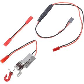 مجموعة Winch Car Vgeby RC ، وسبائك الألومنيوم وحديد محاكاة RC Climbing Car محاكاة محاكاة الكهرباء المحاكاة ل WPL لـ MN 1/12 1/14 1/16 RC Crawler
