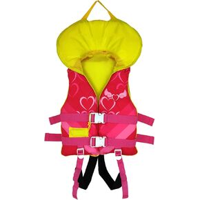 Kids Swim Vest, Toddler Swim Jacket with Adjustable Safety Strap, Toddler Swimming Aid for 24-77 lbs Boys and Girls