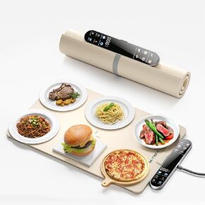 Food Warming Mat, Electric Warmer Tray for Food/Defrosting Tray- Chafing Dishes for Buffet, Hot Plates, Food Warming Pads for Parties,Family Gatherings,Serving Guests,Lunch Box,Tortilla Warmer