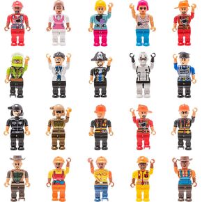 20 Mini Toy Figure Toys - Set for Christmas Stocking Stuffers, X-mas Gifts for Kids, Assortment of Boys and Girls Figurines for Birthday Party Favors, Minifigures, Xmas Toys Figures.