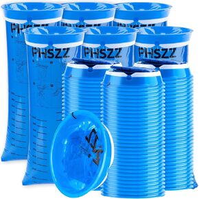 15 Pack Vomit Bags Disposable, Leak Resistant Barf Bags, Portable Blue Vomit Bag Medical Grade, 1000 Ml Emesis Bags, Puke Throw Up Nausea Motion Sickness Bags for Car, Travel Aircraft, Kids,Taxi PHSZZ