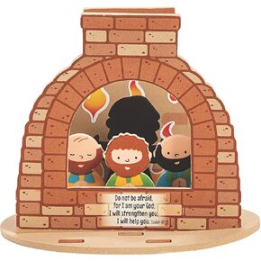 Fun Express 3D Fiery Furnace CK - Craft Kits - VBS Vacation Bible School Supplies/Decor - 12 Pieces