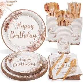 لوحات زخارف عيد ميلاد بوهو مجموعة لما 25 ضيفًا ، و 175pcs لوحات أوراق عيد ميلاد محايدة مناديل أدوات أدوات أدوات أدوات مائدة للنساء للنساء