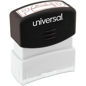 Universal UNV10062 ختم رسالة مدفوعة الأجر من لون واحد-أحمر-أحمر