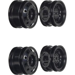 Tamiya Black Wheels 4TT-01 Type-E TT-02 TAM54741 RC Tyre