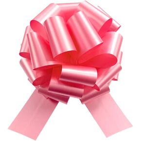 2 Pcs Giant Gift Bow,12inch Large Gift Bow Big Bow for Bike Bow for Present Bow for Large appliances,Bikes,Table Decorations and Party Events Decoration (Matte-Peachy Pink, 12 inches)