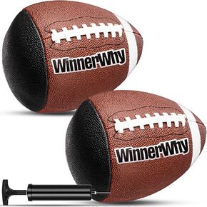Pass Catch Back Composite Football Soft Leather Training Football Fatherless Bounce Back Leather Youth Official Size Football with Pump for Christian Charity Donation Supplies