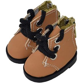 Niannyyhouse 15cm دمية ألوش أحذية الجلود طول 4.5 سم 6in دمية 1/6BJD الملحقات (B-Black)