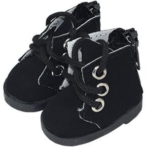 Niannyyhouse 15cm دمية ألوش أحذية الجلود طول 4.5 سم 6in دمية 1/6BJD الملحقات (B-Black) in Kuwait