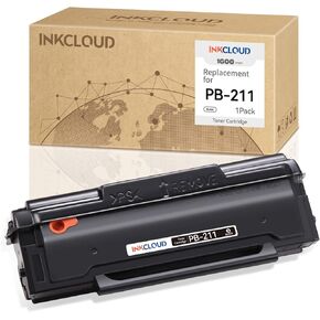 inkcloud PB-211 PB-211 EV خرطوشة الحبر الأسود المتوافقة مع Pantum P2200 ، P2500W ، P2502W ، M6500NW ، M6550NW ، M6552NW ، M6600NW ، M6602NW Series ، YEILDS حتى 1600 PAGES ، 1PAPK ...