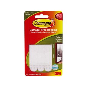 Command Strips 17201 Medium Command™ Adhesive Removable Interlocking Fasteners
