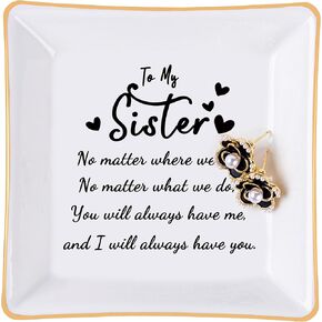 Christian Gifts for Women Birthday Faith Jewelry Dish Plate with Bible Verse Prayers, Spiritual Religious Gifts for Women Christmas Gift - She is clothed in Strength & Dignity and she Laughs