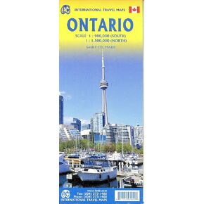 Ontario Travel Reference Map 3rd Ed. 2023- 1:1M