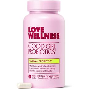 Love Wellness Vaginal Probiotics for Women, Good Girl Probiotics | pH Balance Supplement for Feminine Health with Prebiotics | Urinary Tract Health for Vaginal Odor & Flora | 120 Count (Pack of 2)