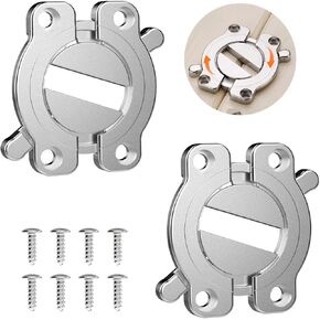 Zinc Alloy Table Buckle Connectors, Table Board Connector Hardware Accessories Heavy Duty Zinc Alloy，2pcs/4pcs/6pcs/8pcs (4, Metallic Color)