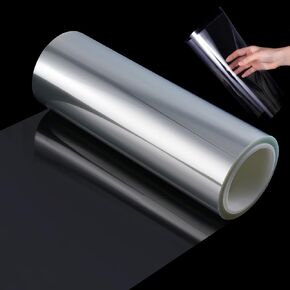 12 Inch Acetate Rolls Clear Blank Stencil Sheets 80 Ft 4 Mil Stencil Plastic Sheets for Crafts Mylar Template Material Large Reusable Vinyl Paper Roll for Cutting Machines