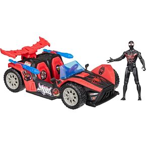 Spider-Man Marvel Venomversus Epic World of Action Miles Morales Remix Remix Racer 4 بوصة (10 سم) سيارة وألعاب ، إكسسوارات ، ألعاب Hero Super ، 4+