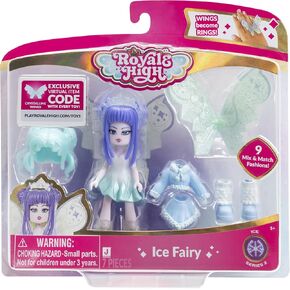 Royale High 3 "Ice Fairy Fashion Doll - رقم واحد مع 9 ملحقات أزياء - رمز العنصر الظاهري المدرجة - السلسلة 2 - الأعمار 5+