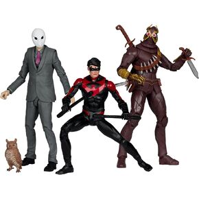 McFarlane Toys - DC Multiverse Nightwing vs Talon & Owl 7in Figure 3pk Gold Label
