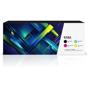 658A 658x ارتفاع السعة المعاد تصنيع W2000A W2001A W2002A W2003A استبدال خرطوشة الحبر لـ HP Color Laserjet Enterprise M751 Series M751 M751N M751DN Printers (4 Pack 1BK/1C/1M/1Y)