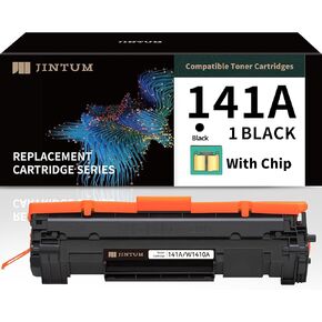 Jintum 141A ، تعمل خرطوشة الحبر المتوافقة مع خرطوشة الحبر السوداء HP 141A لـ HP W1410A مع HP M110W ، MFP M140W ، MFP M139W (مع رقاقة)